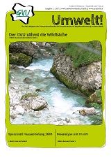 Cover der Umwelt mit Bild zur Wildbachbegehung